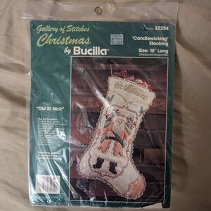 Bucilla 'Old St. Nick' Candlewicking Stocking Kit